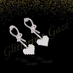 Delicate Heart Stud Earrings for Women