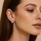 Elegant Heart-Shaped Stud Earrings with Crystal Shine