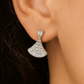 High-Finish Silver Stud Earrings with Sparkling Stones