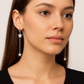 Dazzling Silver Fan Studs – Everyday Elegance