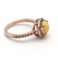 Silver Rose cut diamond Ring