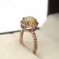 Silver Rose cut diamond Ring