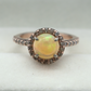 Silver Rose cut diamond Ring