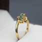 Solid Gold Natural Emerald Statement Ring