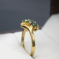 Solid Gold Natural Emerald Statement Ring
