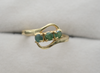 Solid Gold Natural Emerald Statement Ring