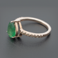 Sterling Silver Emerald Ring
