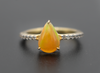 Natural Fire Opal Ring