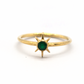 Sterling Silver with Emerald Ring