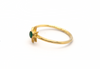 Sterling Silver with Emerald Ring
