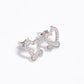 Elegant Heart-Shaped Stud Earrings with Crystal Shine