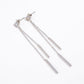 Elegant Long Drop Earrings with Crystal Shine