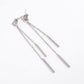 Elegant Long Drop Earrings with Crystal Shine