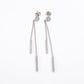 Elegant Long Drop Earrings with Crystal Shine