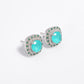 Blue Crystal Centerpiece Earrings for Women