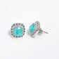 Blue Crystal Centerpiece Earrings for Women