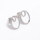 High-Finish Silver Stud Earrings – Butterfly Push