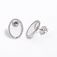 High-Finish Silver Stud Earrings – Butterfly Push