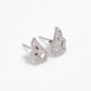 Elegant Wings – High Finish Silver Butterfly Earrings