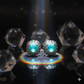 Blue Crystal Centerpiece Earrings for Women
