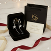 Dazzling Silver Fan Studs – Everyday Elegance