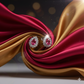 Elegant Silver Earrings with Red Stone Center