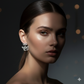 Elegant Crown Drop Earrings with Sparkling Crystals