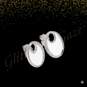 High-Finish Silver Stud Earrings – Butterfly Push