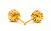 Sapphire & Moissanite Stud Earrings