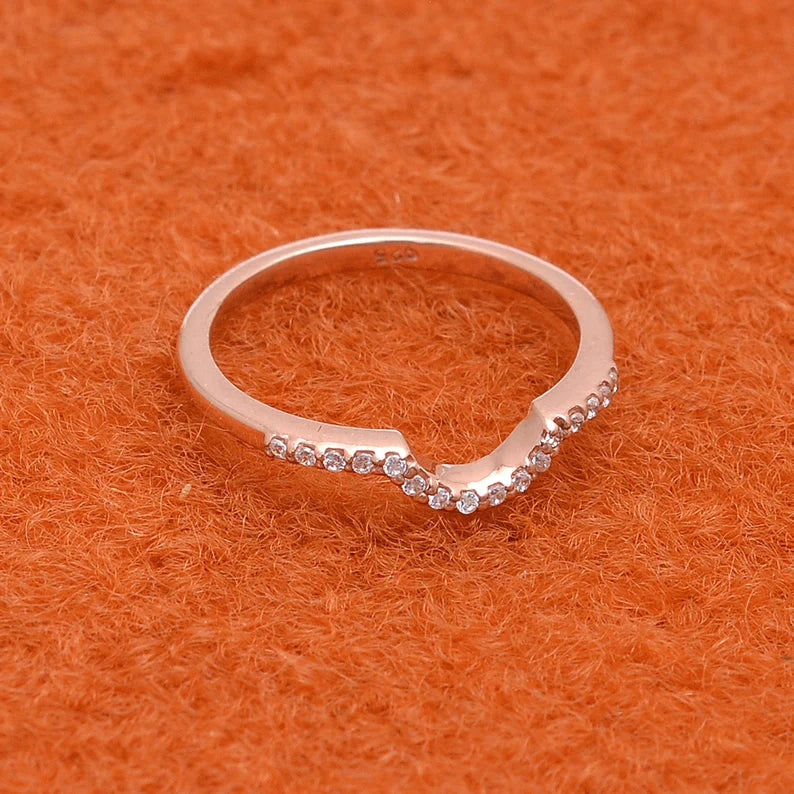 Lab Made Emerald Ring with Moissanite Accent