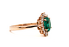 Lab Made Emerald Moissanite Ring