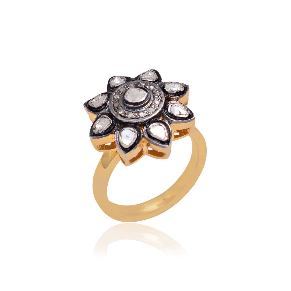 Uncut Polki Diamond Ring