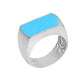 Sterling Silver Black Onyx Turquoise Ring