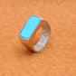 Sterling Silver Black Onyx Turquoise Ring