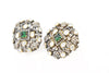 Lab Made Moissanite Emerald Stud Earrings