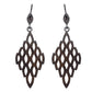 Sterling Silver Pave Diamond Earrings