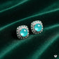 Blue Crystal Centerpiece Earrings for Women